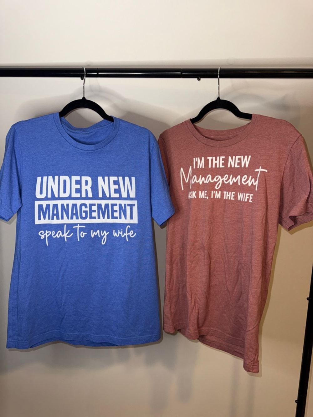 Under New Management Men's Graphic Tee - Blue
